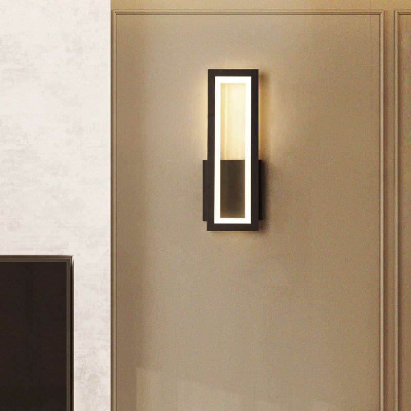 Zeitgenössische Wandleuchte rechteckige Form LED -Wandleuchte Leuchten für Nachtkorridor