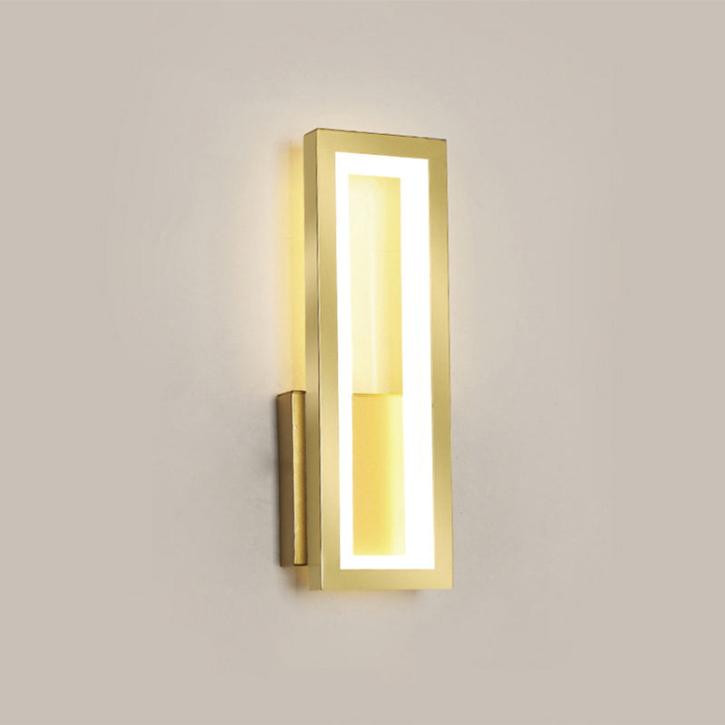 Zeitgenössische Wandleuchte rechteckige Form LED -Wandleuchte Leuchten für Nachtkorridor