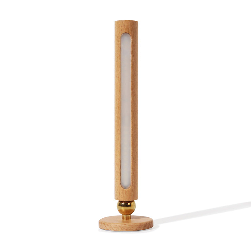Lámpara de pared LED de dormitorio nórdico ángulo de madera ajustable Luz de madera para la cama
