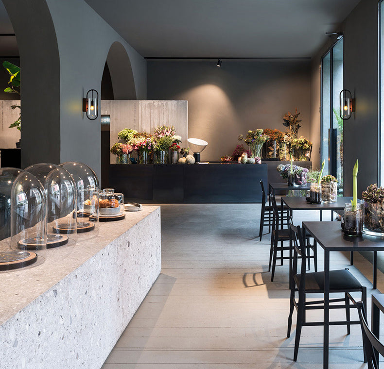 Luce di panna da parete per rivestimenti in quercia scura Luce da parete in vetro vintage per camera da letto da letto d'albergo