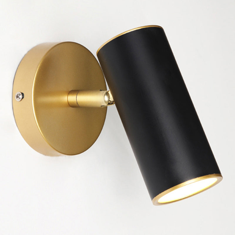 Cylinderical Sconce Light Fixture Modern Luxuru Style 1 Light Sconces