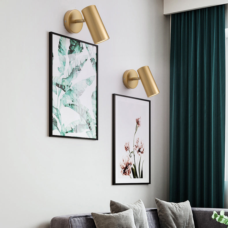 Cylinderical Sconce Light Fixture Modern Luxuru Style 1 Light Sconces