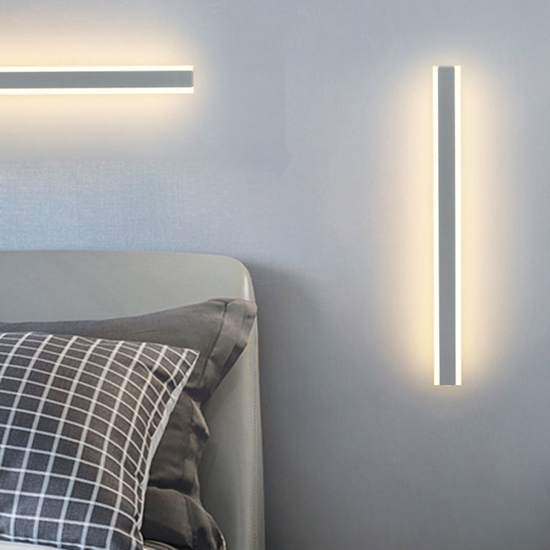 Rechteck -Wandleuchten moderne minimalistische Acryl 1 Licht Eitelkeit Licht