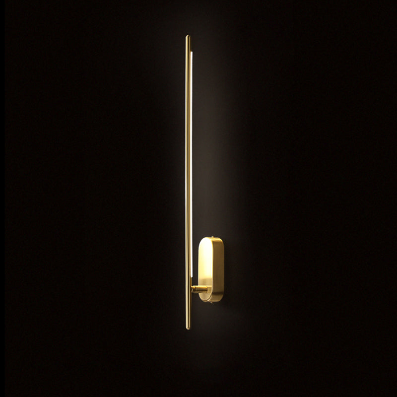 Linear LED Wall Light Sconces Modern Minimalist Style Copper Wall Lights