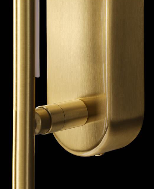 Linear LED Wall Light Sconces Modern Minimalist Style Copper Wall Lights