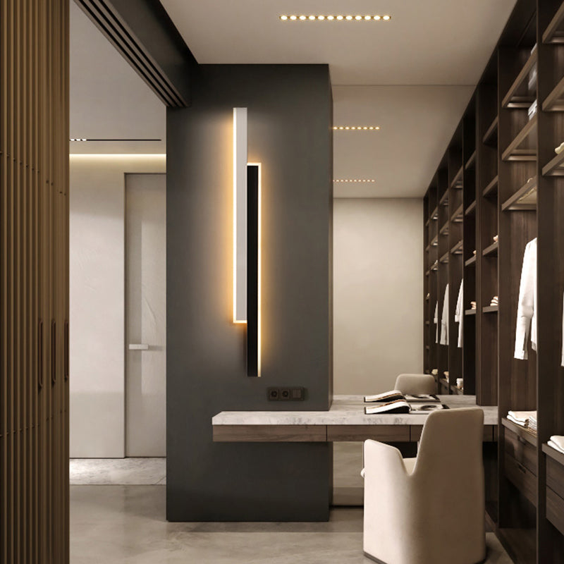 Lampada di scarpe con foglie rettangolari moderne sconde acriliche in stile minimalista