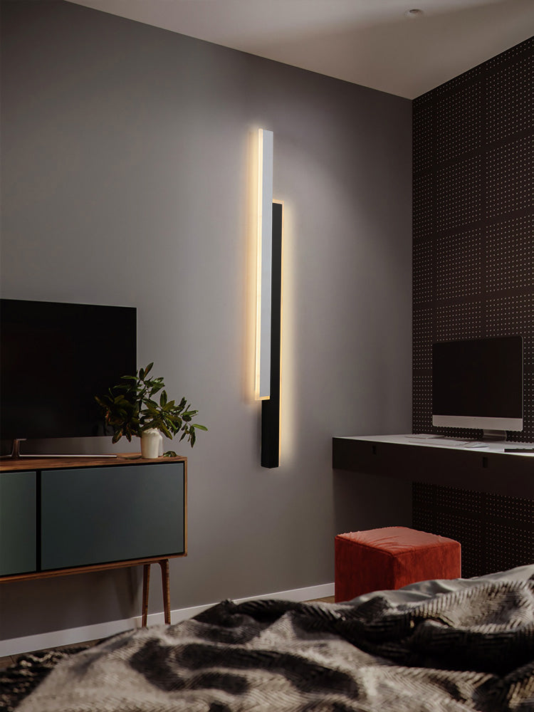 Lampada di scarpe con foglie rettangolari moderne sconde acriliche in stile minimalista