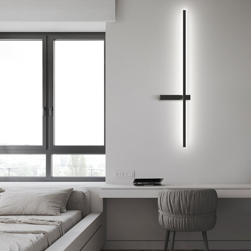 Modern Minimalist Style Linear Wall Light Sconces Aluminum Wall Light