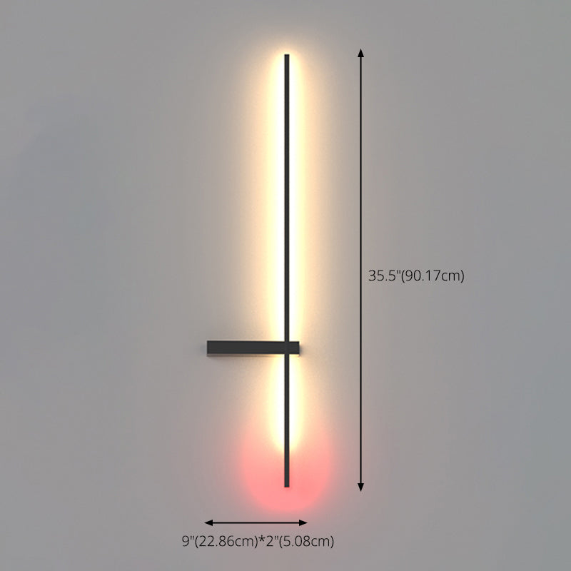 Lineaire wandlichtwagentjes moderne minimalistische stijl acryl wandlicht