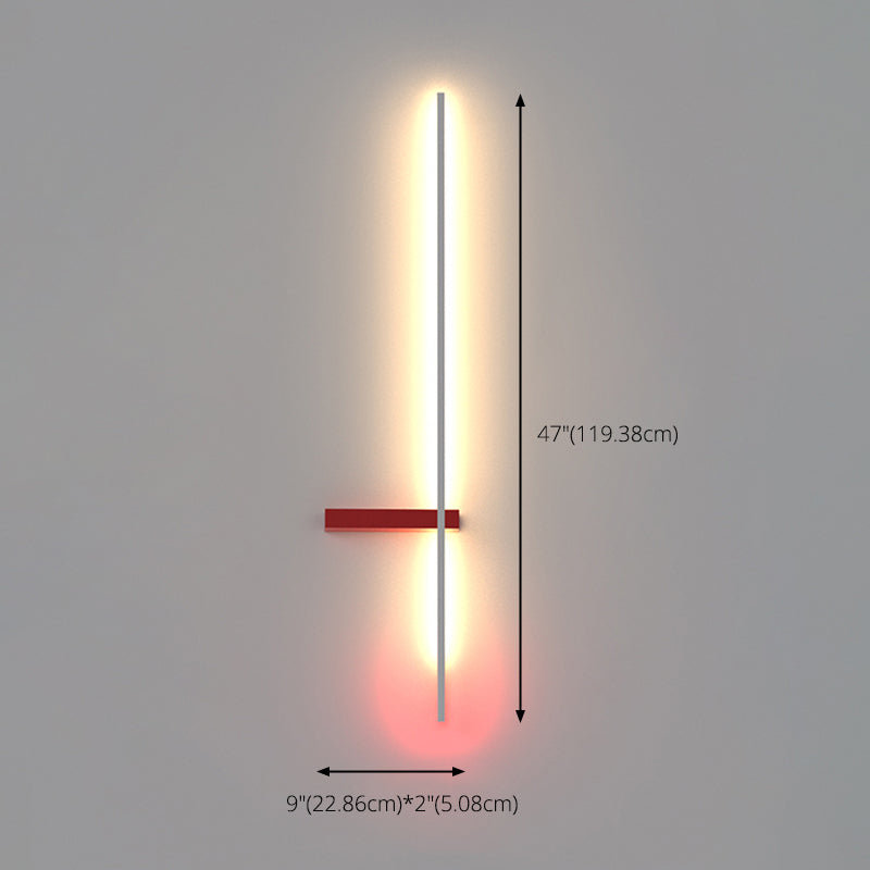 Lineaire wandlichtwagentjes moderne minimalistische stijl acryl wandlicht
