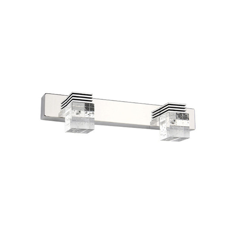 Luci a specchio di vanità quadrate Modern Minimalist Minimalist Crystal Vanity Light