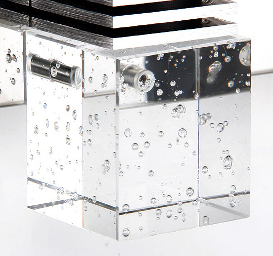 Luci a specchio di vanità quadrate Modern Minimalist Minimalist Crystal Vanity Light