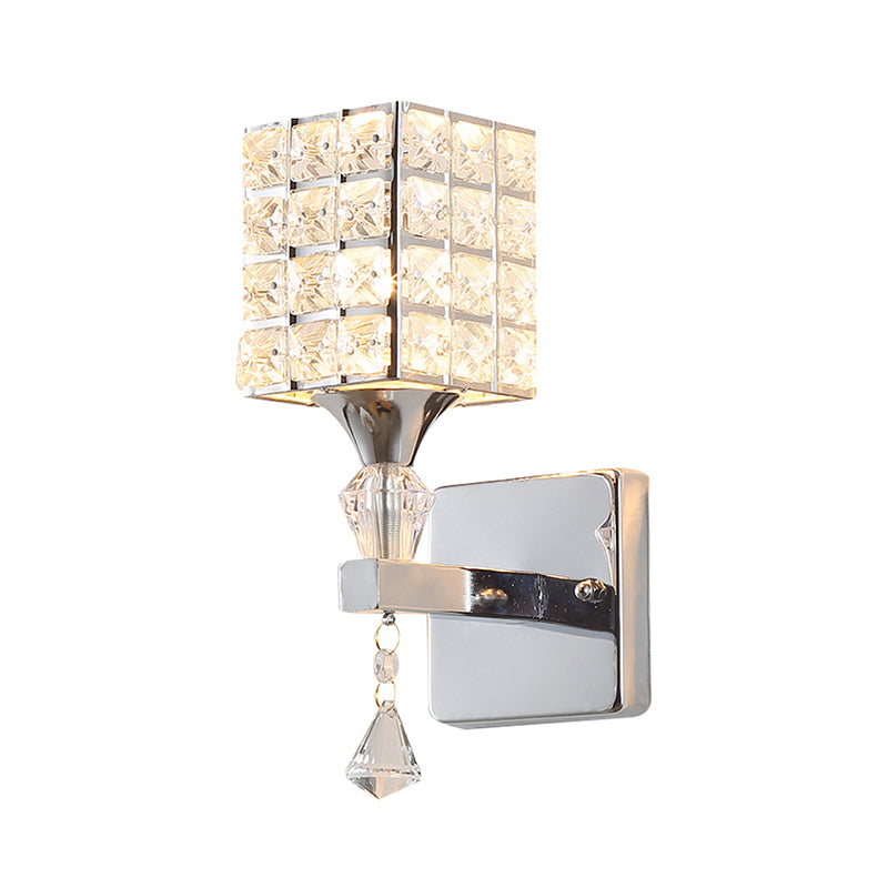 Armed Vanity Wall Lights Modern Minimalist Style Crystal Single Vanity Lamp