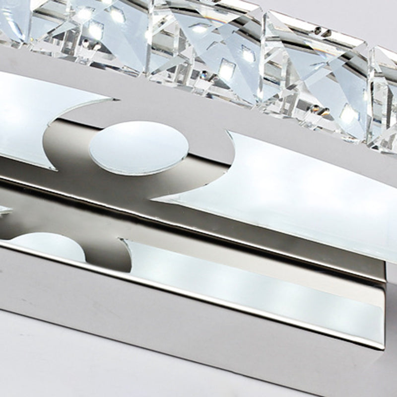 Lineare LED -Waschtischlampe moderner minimalistischer Stil Kristall Ein Eitelkeitslicht