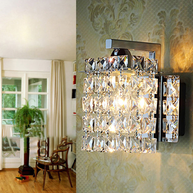 Quadratische Waschtischspiegel leuchtet modern