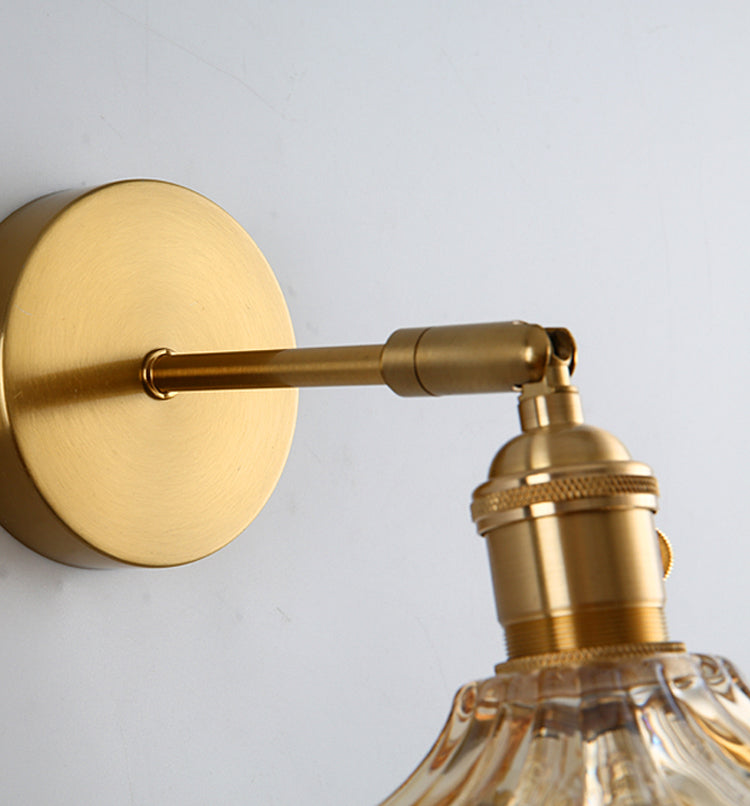 Armed Vanity Wall Lights Modern Nordic Style Glass Single Vanity Lamp