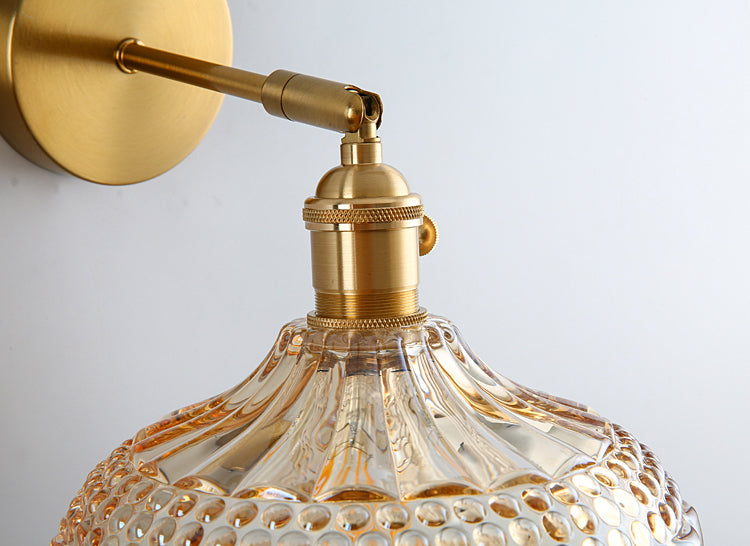 Armed Vanity Wall Lights Modern Nordic Style Glass Single Vanity Lamp