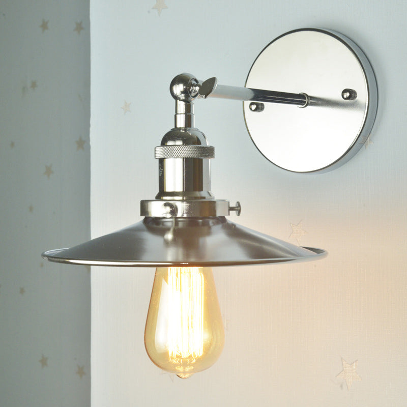 Bewaffnete Waschtisch Wandleuchten amerikanische Retro -Stil -Eisen -Eitelkeitslampe