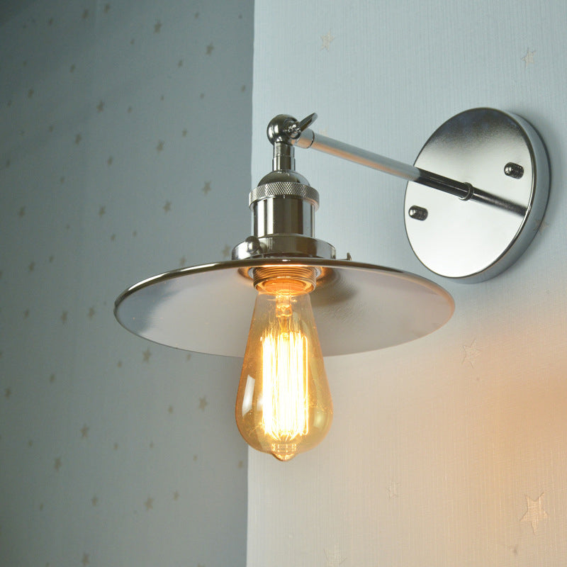 Bewaffnete Waschtisch Wandleuchten amerikanische Retro -Stil -Eisen -Eitelkeitslampe