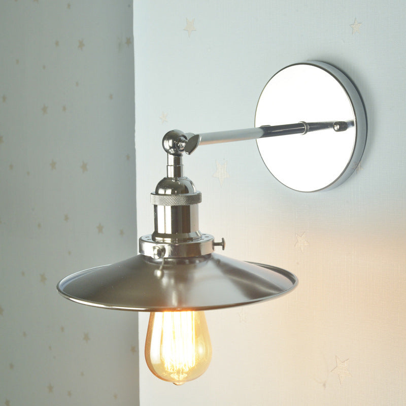 Bewaffnete Waschtisch Wandleuchten amerikanische Retro -Stil -Eisen -Eitelkeitslampe