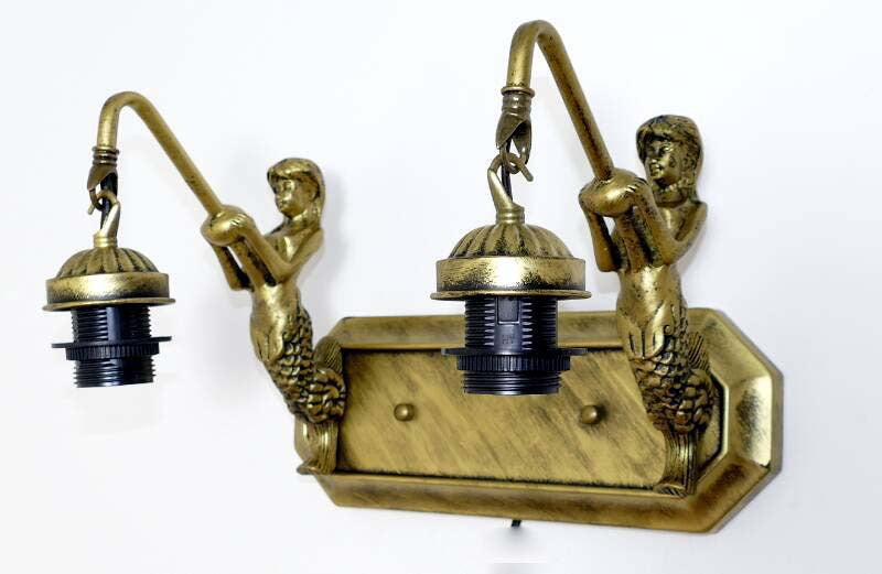 Retro Tiffany Style Armed Vanity Wall Lights Glass Vanity Lamp