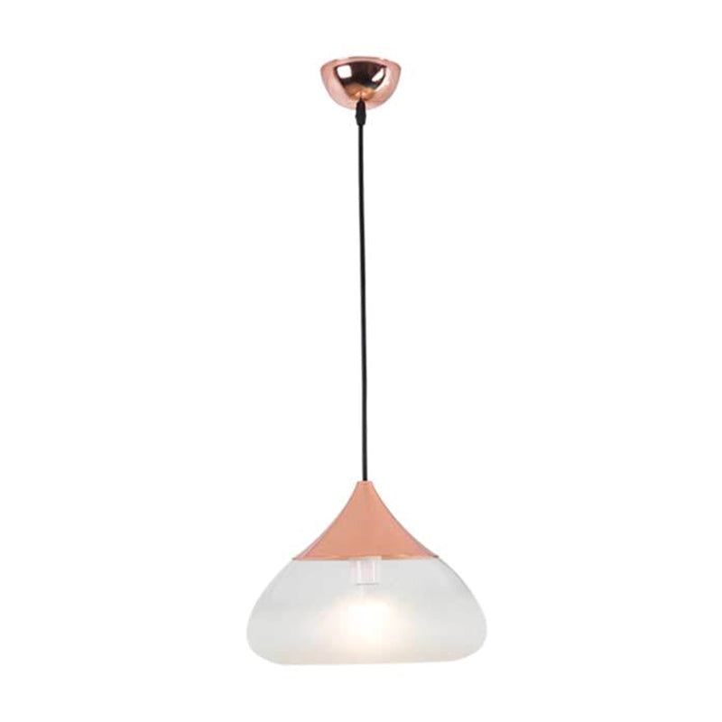 Teardrop Transparent Glass Shade Pendant Lamp Modern Style Mini Lighting Fixture for Kitchen Dining Room