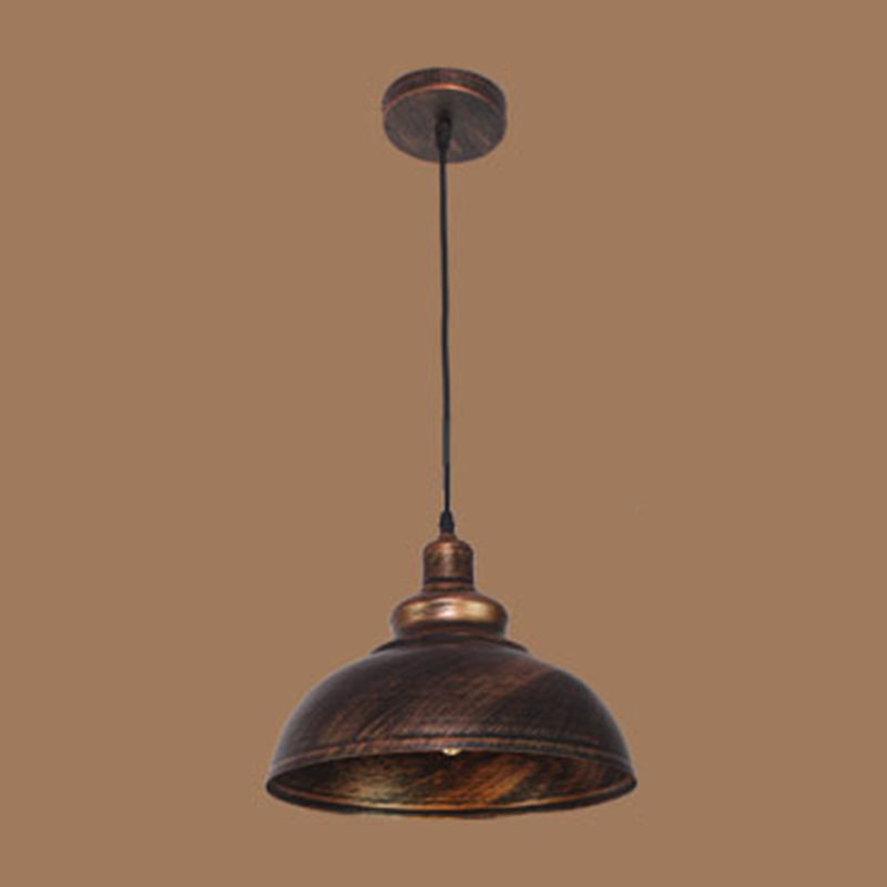 Metal Dome Pendant Lighting Fixtures Industrial Kitchen Warehouse Single Hanging Light with 43" Adjustable Hanging wire