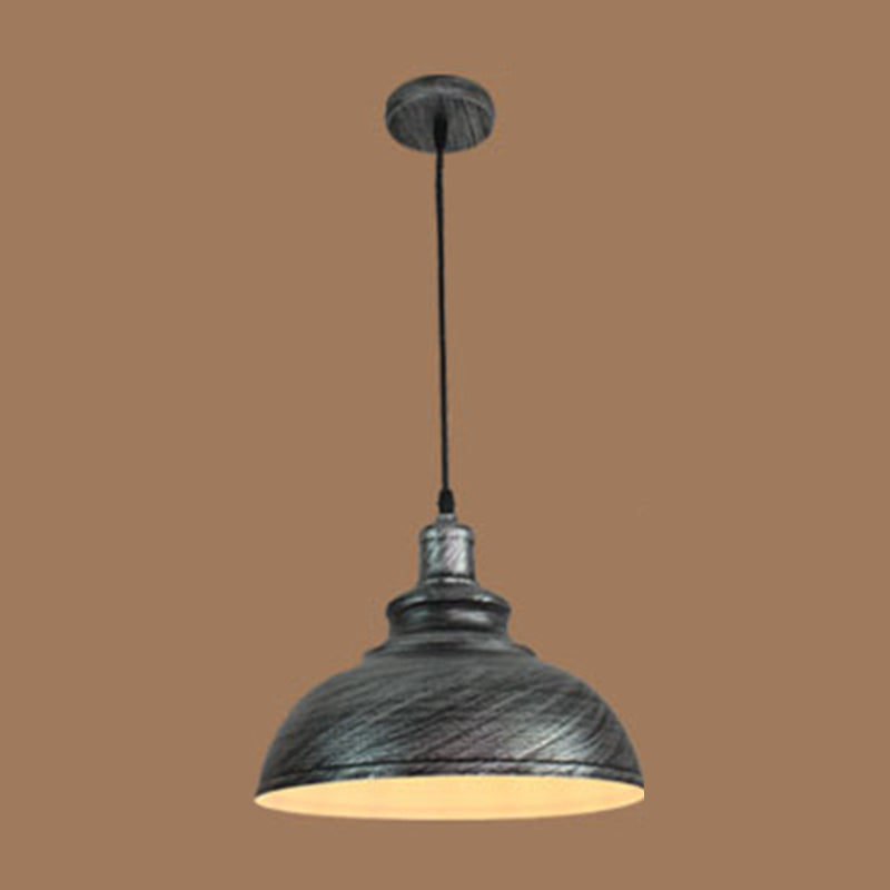 Metal Dome Pendant Lighting Fixtures Industrial Kitchen Warehouse Single Hanging Light with 43" Adjustable Hanging wire