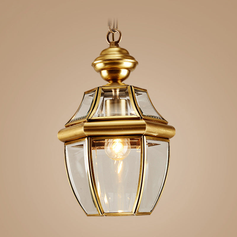 Lampada sospesa lanterna tradizionale Brass Brass Suspended Lighting Apparecchio