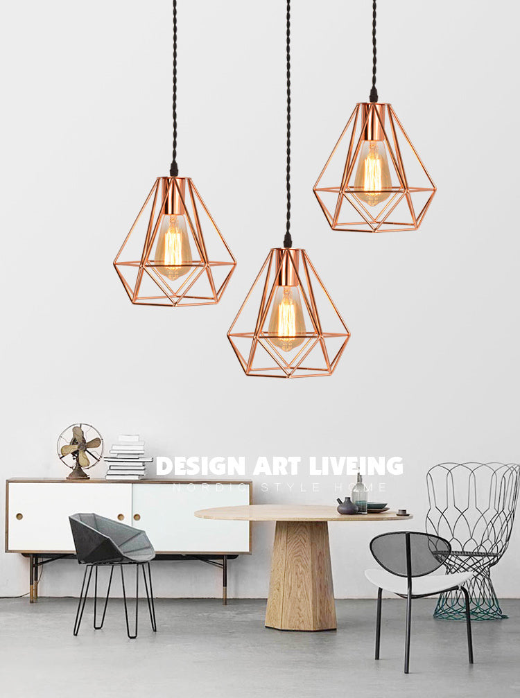 Diamond Cage colgante Luz de techo