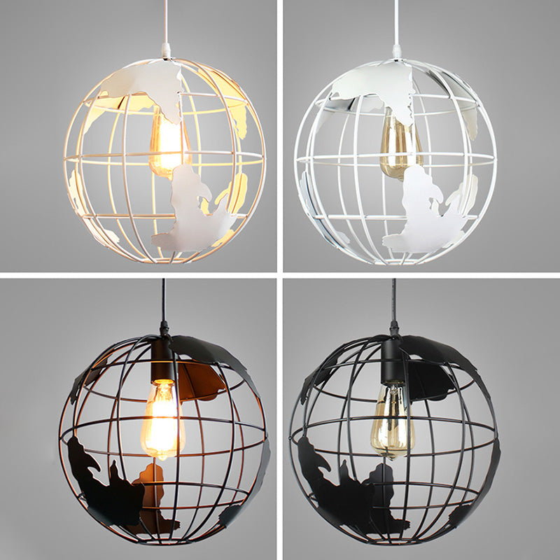 Luz de colgante colgante de metal globe accesorio de iluminación colgante de estilo moderno para dormitorio