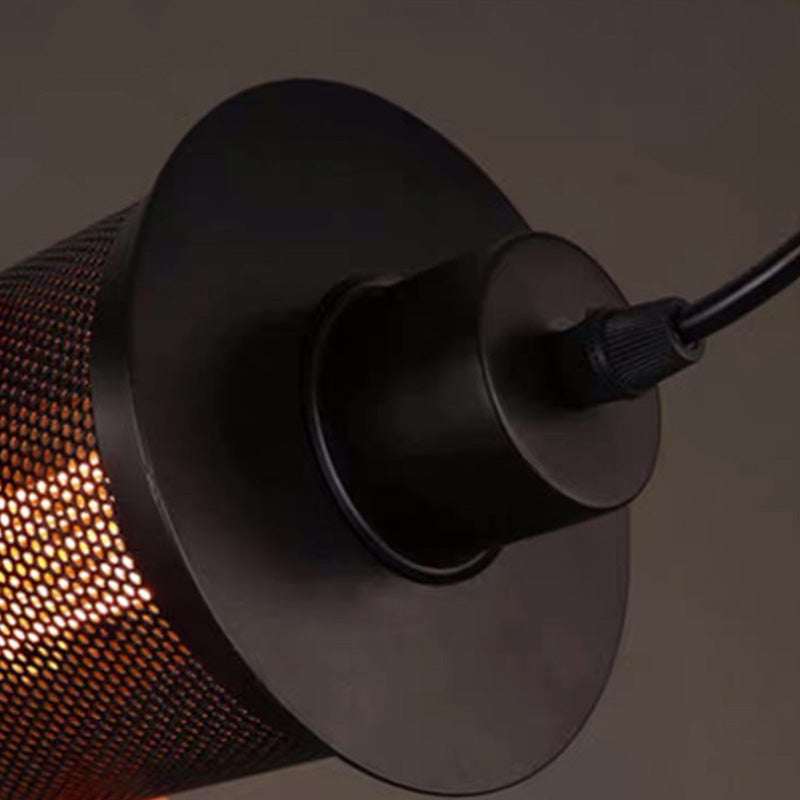 Luz de colgante de metal lámpara de lámpara de estilo vintage cafetería de techo colgante