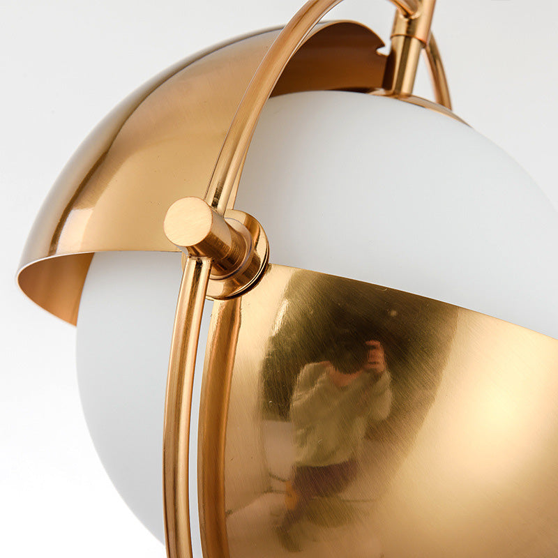 Accesorio de iluminación colgante contemporáneo Luz de techo esférico con sombra de vidrio