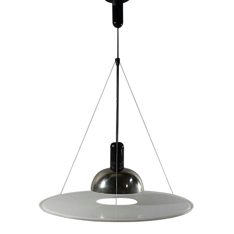 Círculo de metal colgante colgante de colgante de estilo plateado de estilo plateado para comedor para comedor