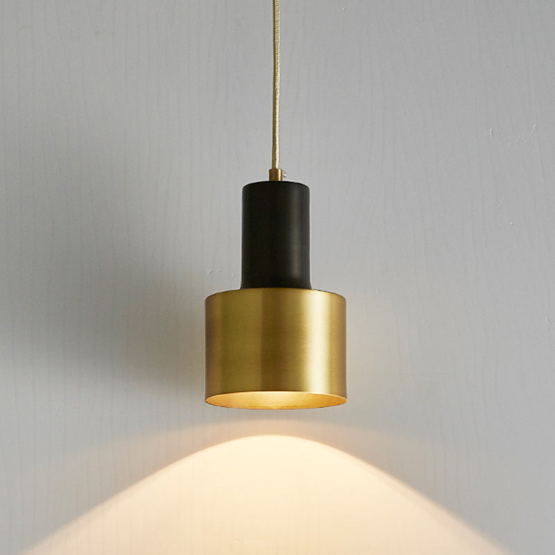 Shade Metal Hanging Pendant Light Minimalist Style Down Lighting Pendant for Bedroom