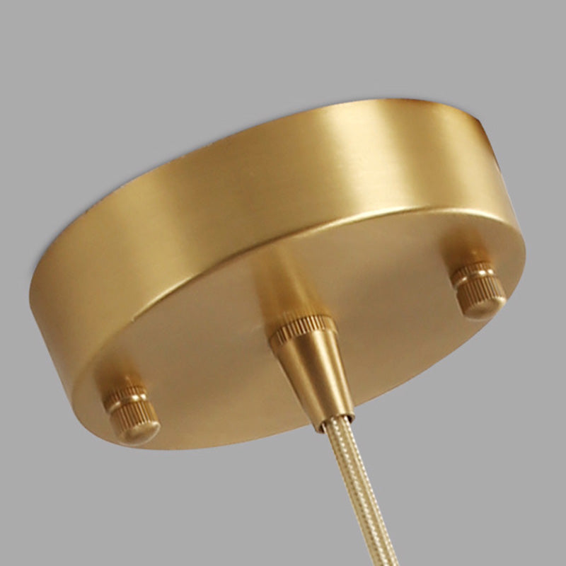 Shade Metal Hanging Pendant Light Minimalist Style Down Lighting Pendant for Bedroom