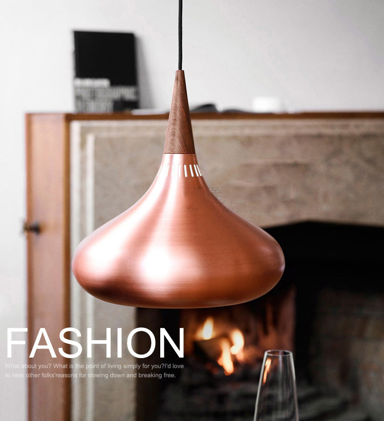 Teardrop Down Lighting Pendant Modern Style Metal Hanging Pendant Light for Dinning Room