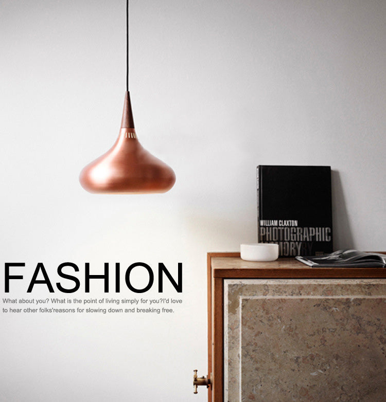 Teardrop Down Lighting Pendant Modern Style Metal Hanging Pendant Light for Dinning Room