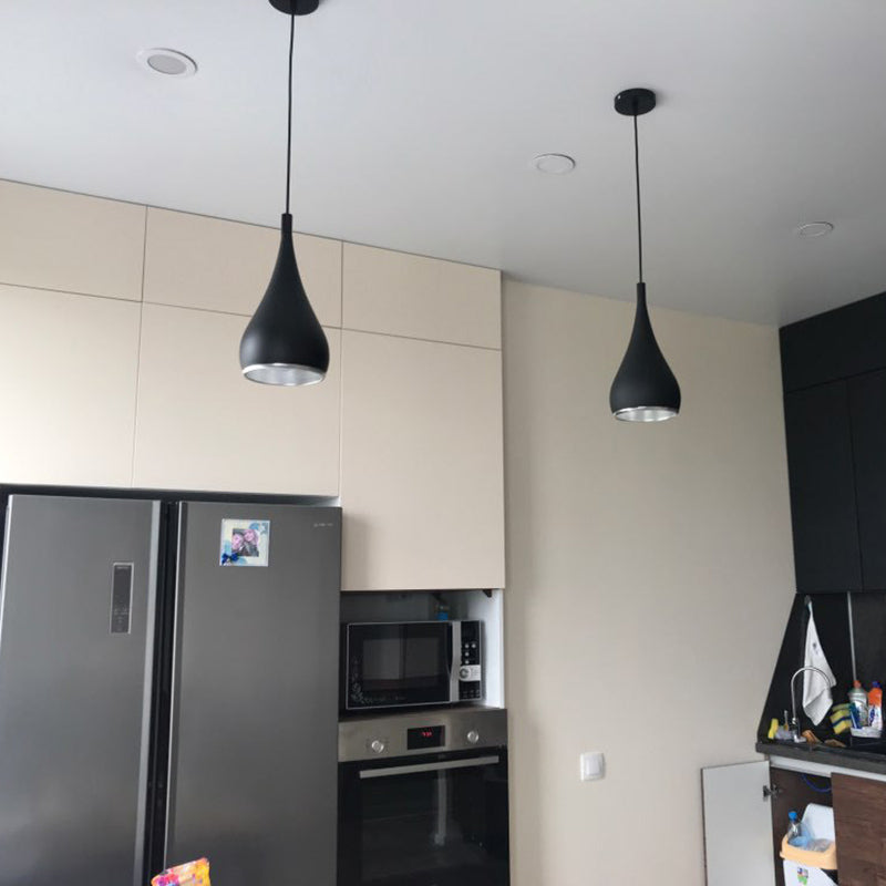 Minimalist Teardrop Pendant Ceiling Light Metal Dinning Room Hanging Ceiling Light