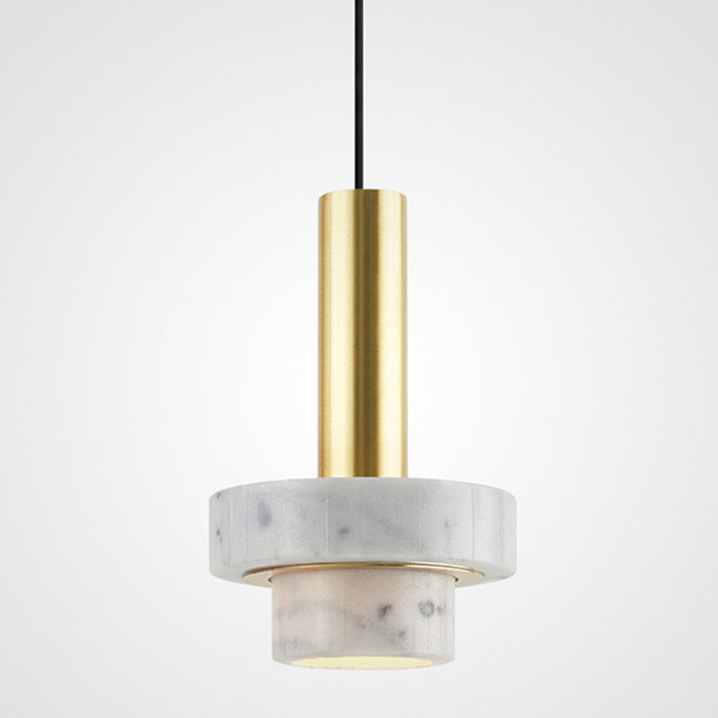 Tiered Pendant Light Fixture Minimalist Style Stone Ceiling Pendant Light for Bedroom