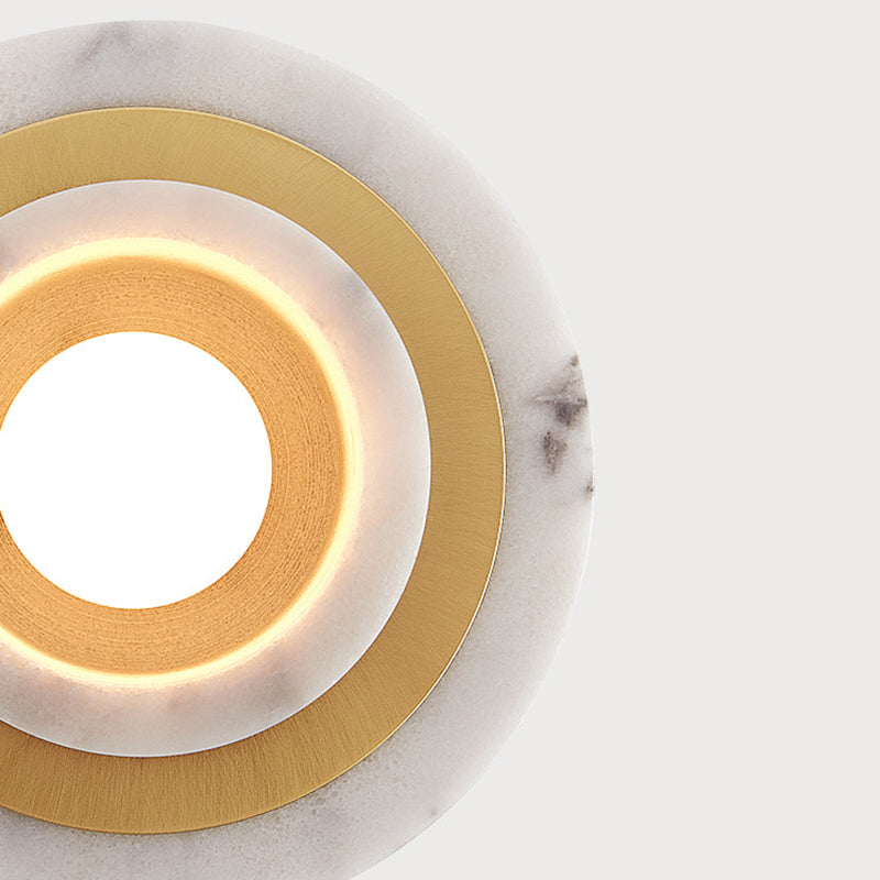 Tiered Pendant Light Fixture Minimalist Style Stone Ceiling Pendant Light for Bedroom