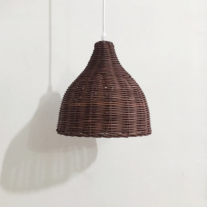 Bell Anhänger Leuchte Asia Rattan Hängende Anhänger Lichter für das Restaurant