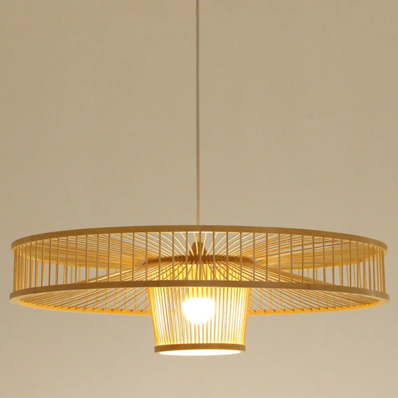 Trommelhaltige hängende leichte chinesische bambus anhängende leuchten für wohnzimmer