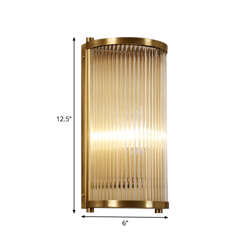 Brass/Black Finitura semi-cilindrica Light Mid-Century Metal Mid-Century Metal 1/2 Testa lampada montata