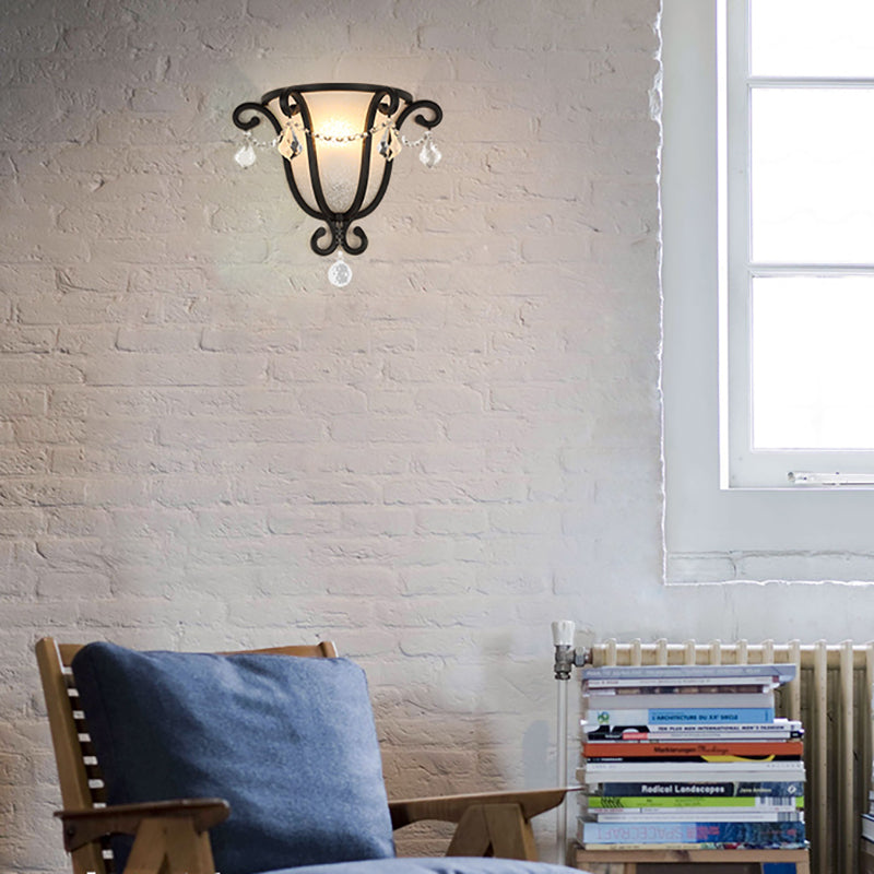 1 Funzione di scarpa da funce vintage a parete di urna in metallo a testa in bronzo nero/stagionato per le scale