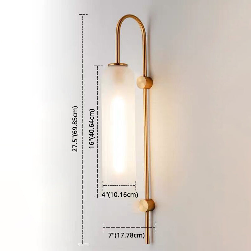 Indoor Decoration Wall Sconce Light Glass Shade Down Light for Living Room Bedroom