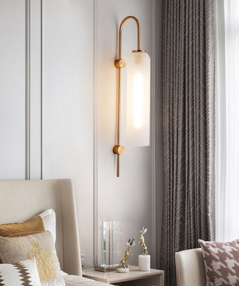 Indoor Decoration Wall Sconce Light Glass Shade Down Light for Living Room Bedroom