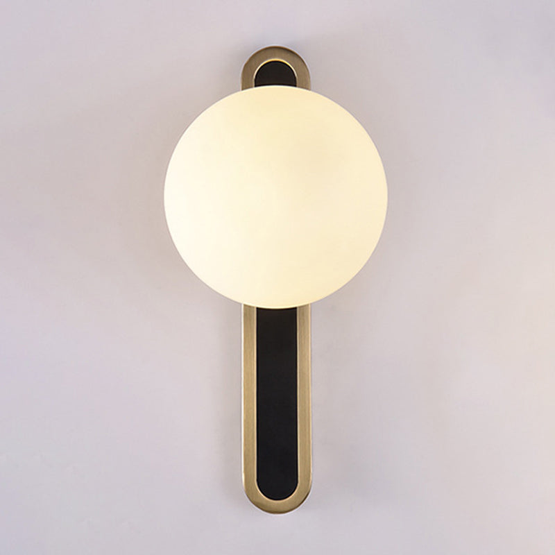 1 lampe à balle à balle en verre clair