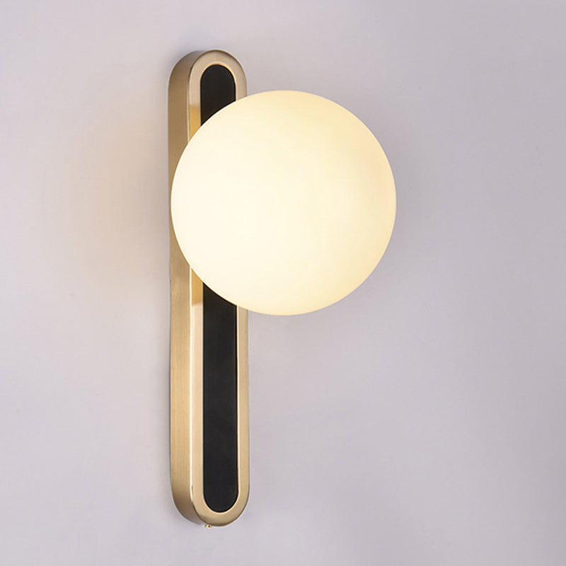 1 lampe à balle à balle en verre clair