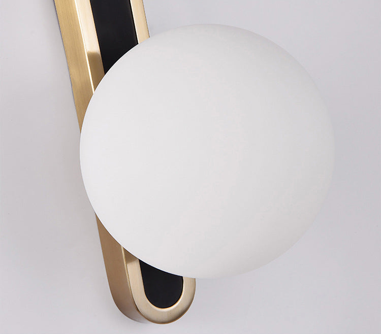 1 lampe à balle à balle en verre clair